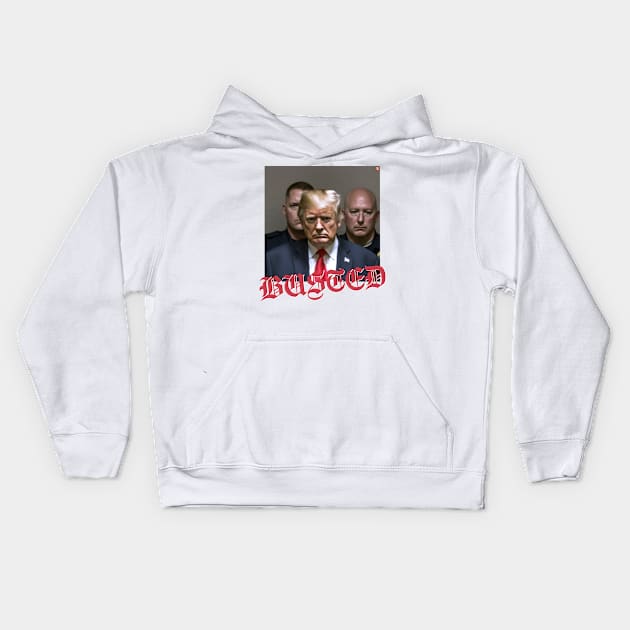 Donald Trump busted Kids Hoodie by TeeLabs